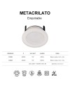 METACRILATO * EMPOTRABLE LED 7W - SMD - 3000K